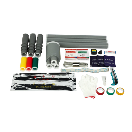 15кВ 3-жильный Комплект Для Завершения Кабеля С Полным Холодным Сжатием Для Наружной Установки