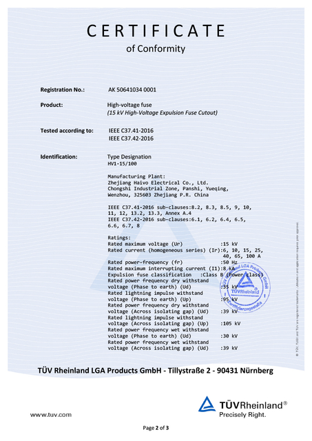 Сертификат электроэнергии