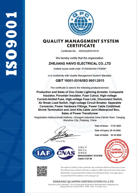 Сертификат электроэнергии